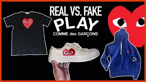 Real vs. Fake Comme des Garcons PLAY 